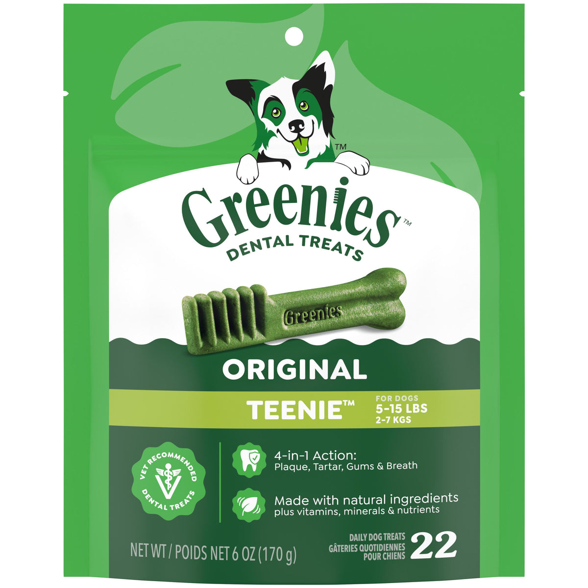 Greenies 6oz Bag Dog Treats Size Teenie