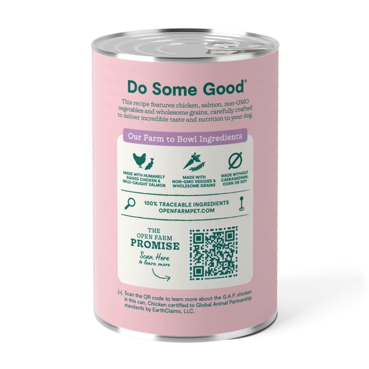 Open Farm Dog Can Goodbowl Chicken Salmon 12.5 oz