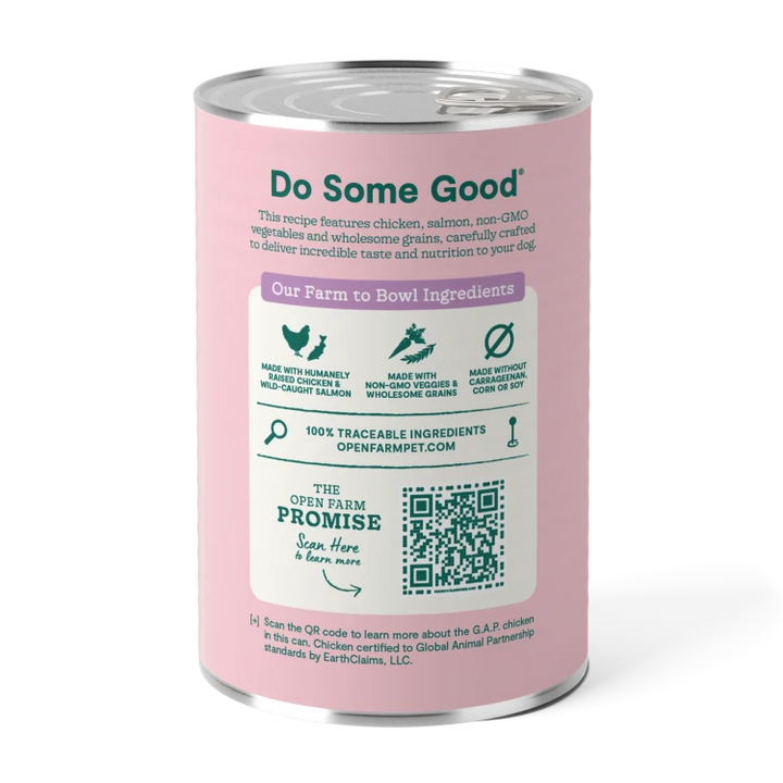 Open Farm Dog Can Goodbowl Chicken Salmon 12.5 oz