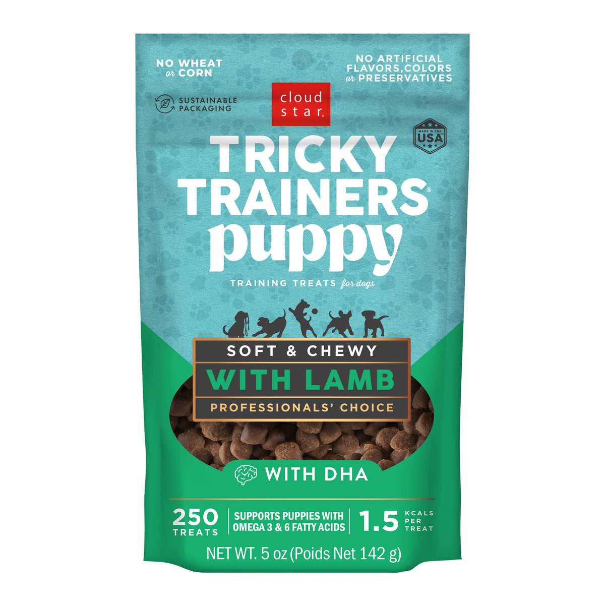 Cloudstar Tricky Trainers Mini Lamb Puppy Treats 5 oz