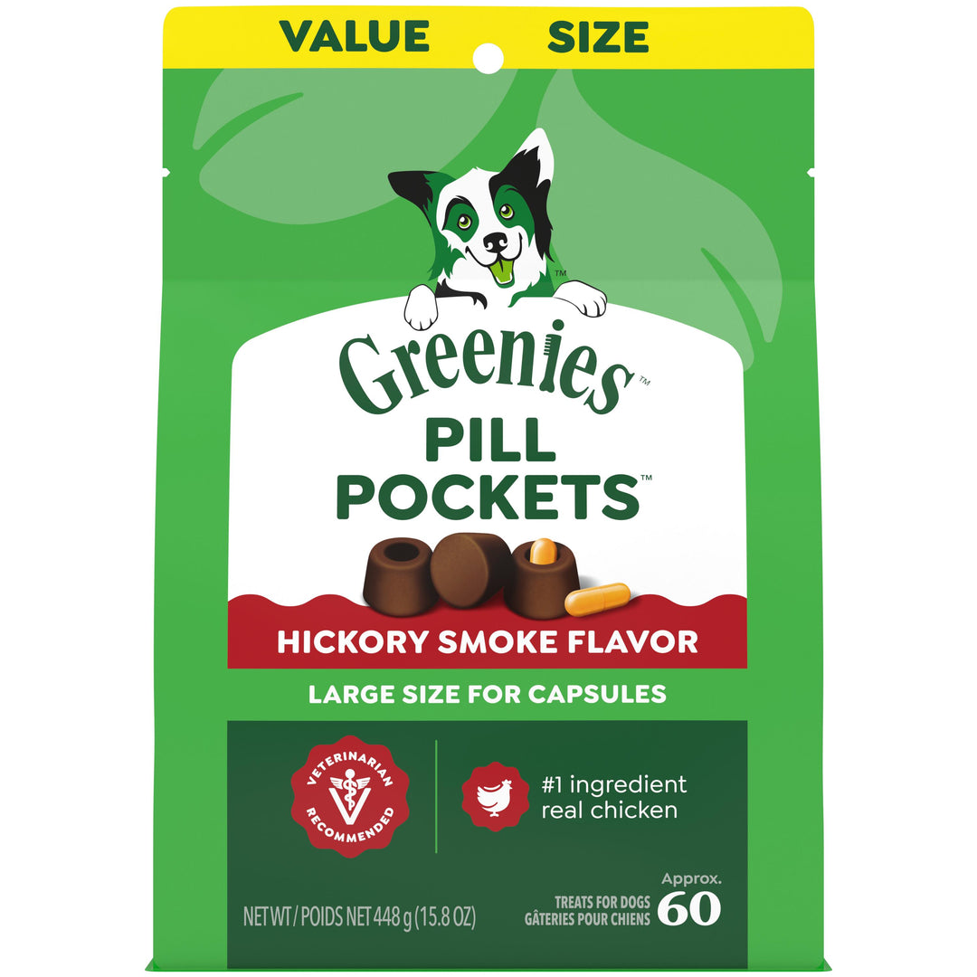 GREENIES PILL POCKETS Hickory Smoke Flavor - Capsule 15.8 oz