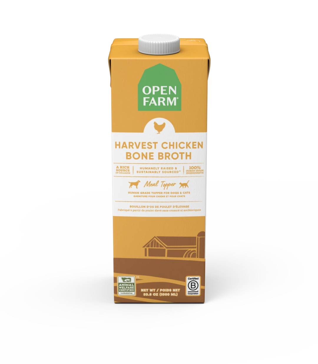 Open Farm Chicken Bone Broth 33.8 oz