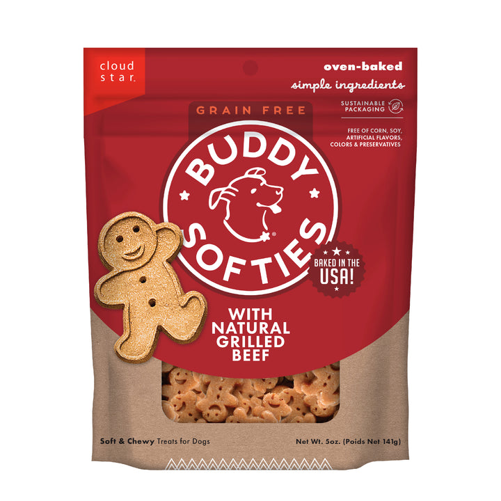 Buddy Biscuits GF soft and chewy Grilled Beef 5oz