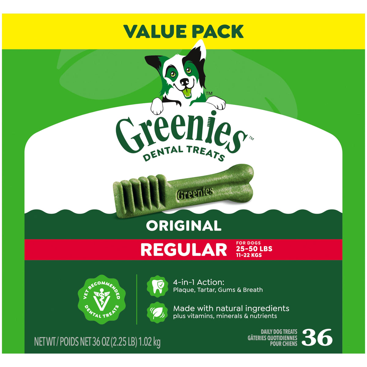 Greenies Original Dental Treats Regular 36oz