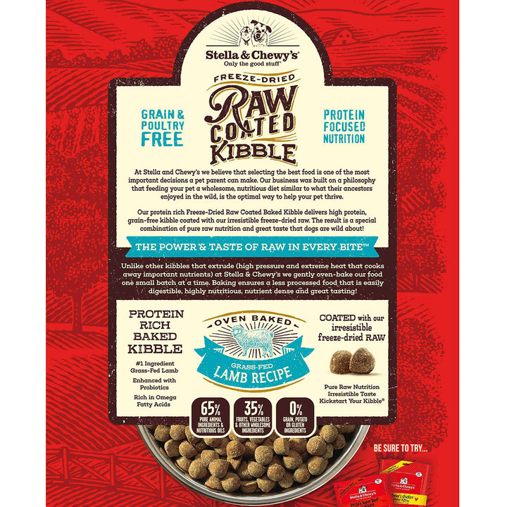 Kibble Raw Coated Lamb - 3.5 lb