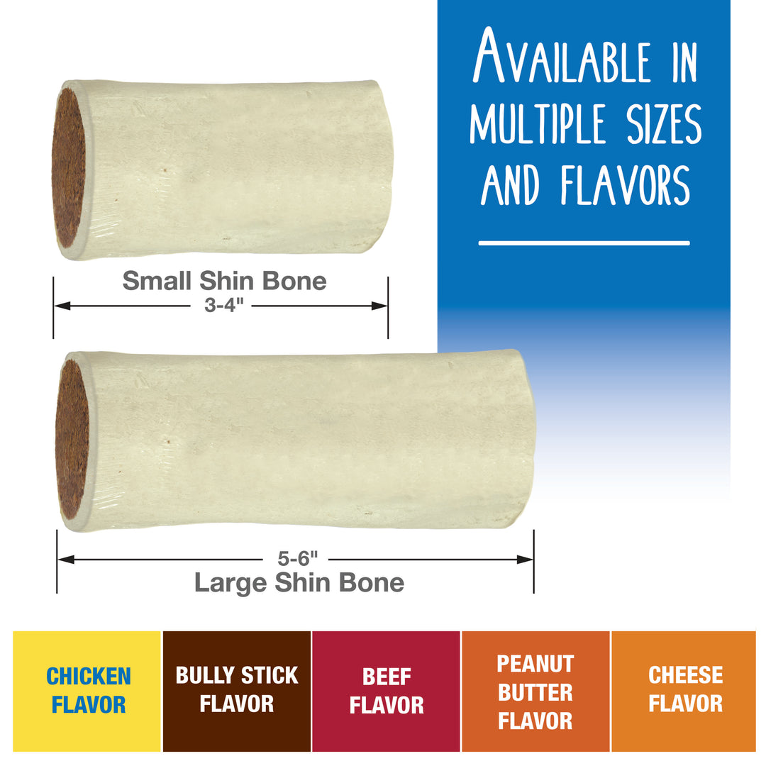 Cadet Stuffed Shin Bones for Dogs Peanut Butter Small (1 Count)