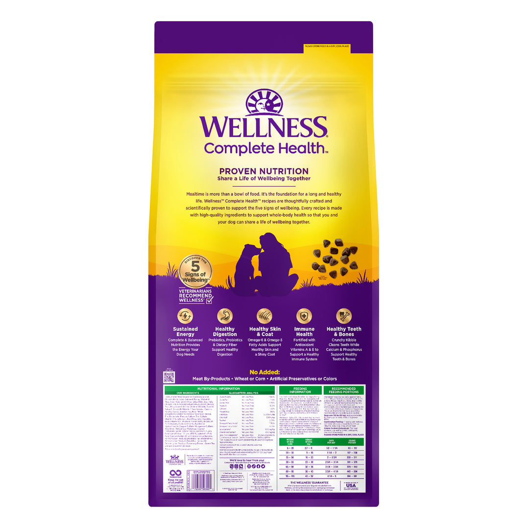 Wellness Complete Health Dry Dog Food, Wholesome Grains, Natural, Lamb &amp; Barley Recipe, (26-Pound Bag)