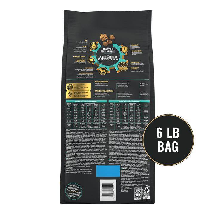 Pro Plan Shredded Blend Puppy Chicken and Rice 5lb back