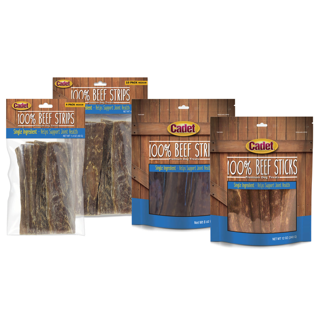 Cadet Slim Cut 100% Beef Strips for Dogs 2.8 Ounce