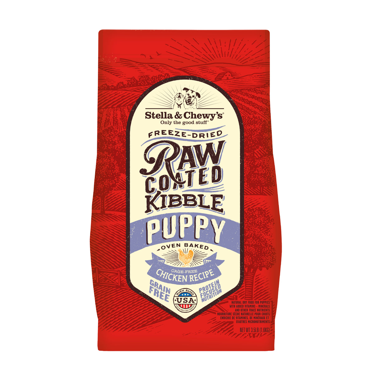 Kibble Raw Coated Chicken Puppy - 3.5 lb